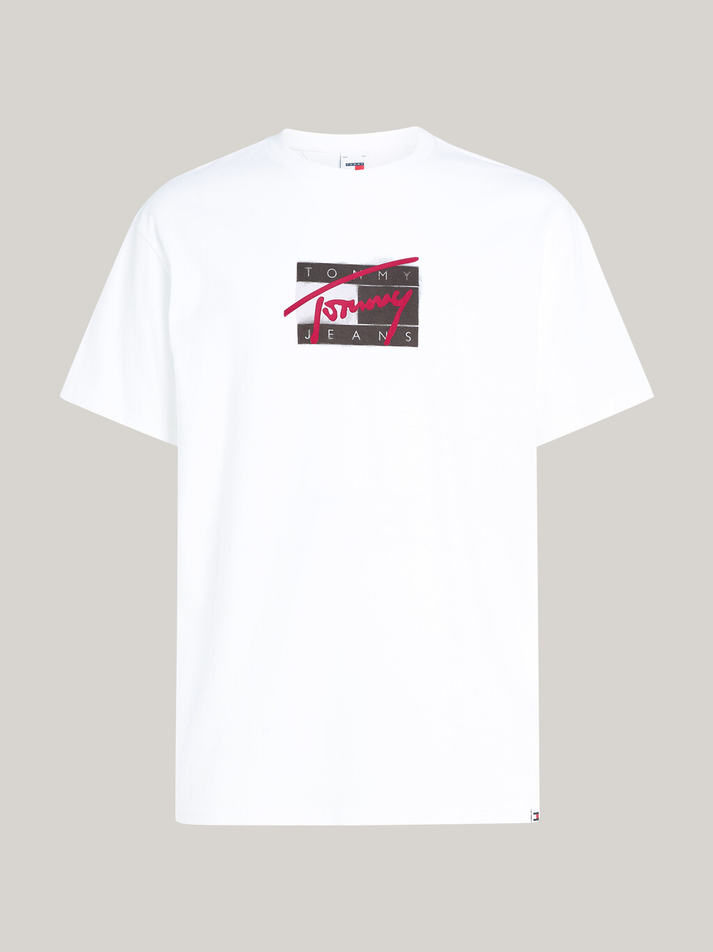 Logo Crew Neck T-Shirt, White, hi-res