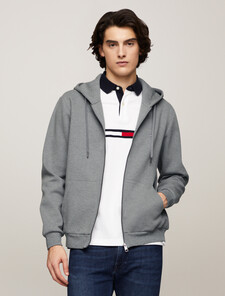 Zip Through Jacket, Medium Grey Heather, hi-res