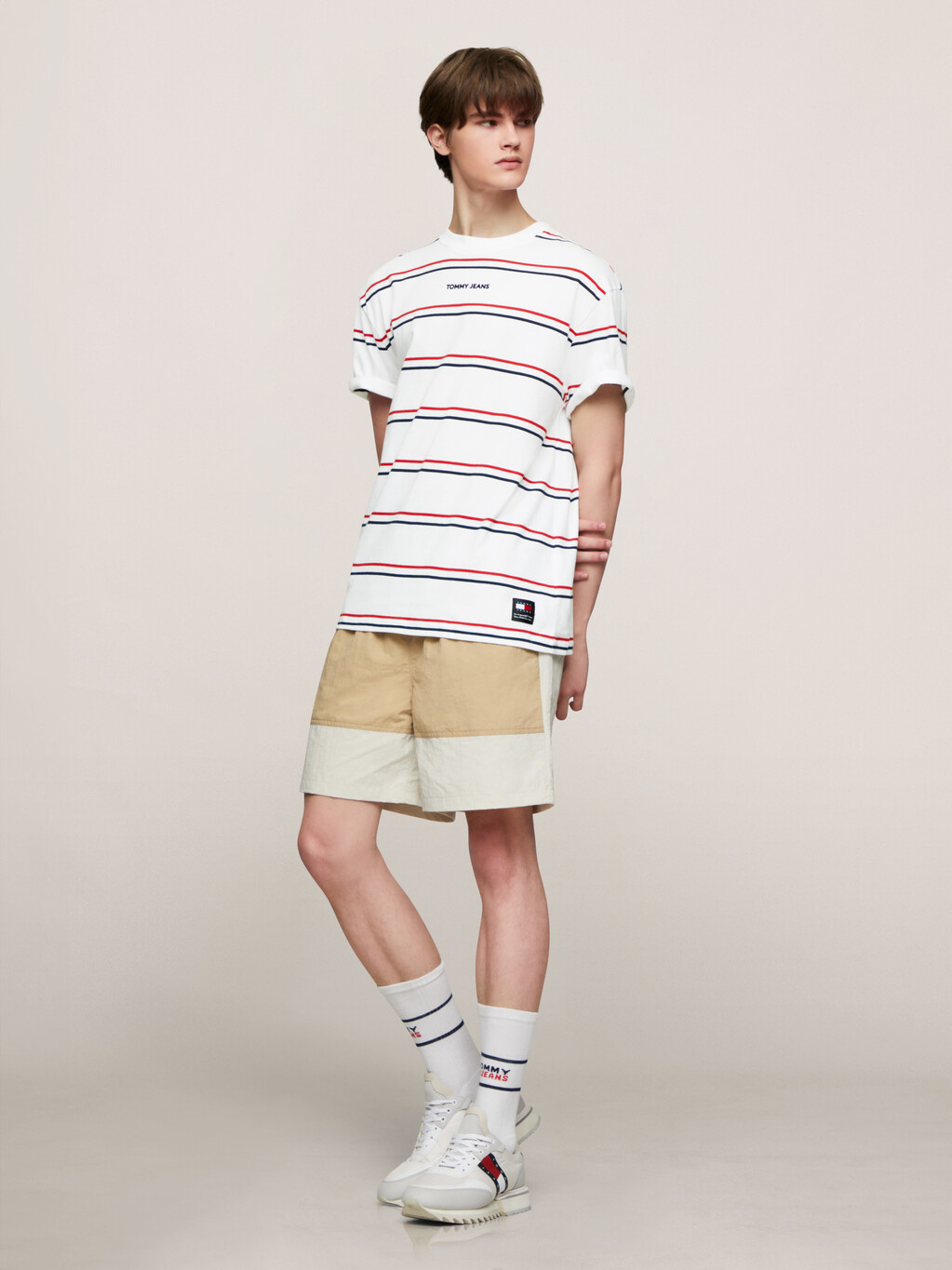 Classic Stripe T-Shirt, White, hi-res