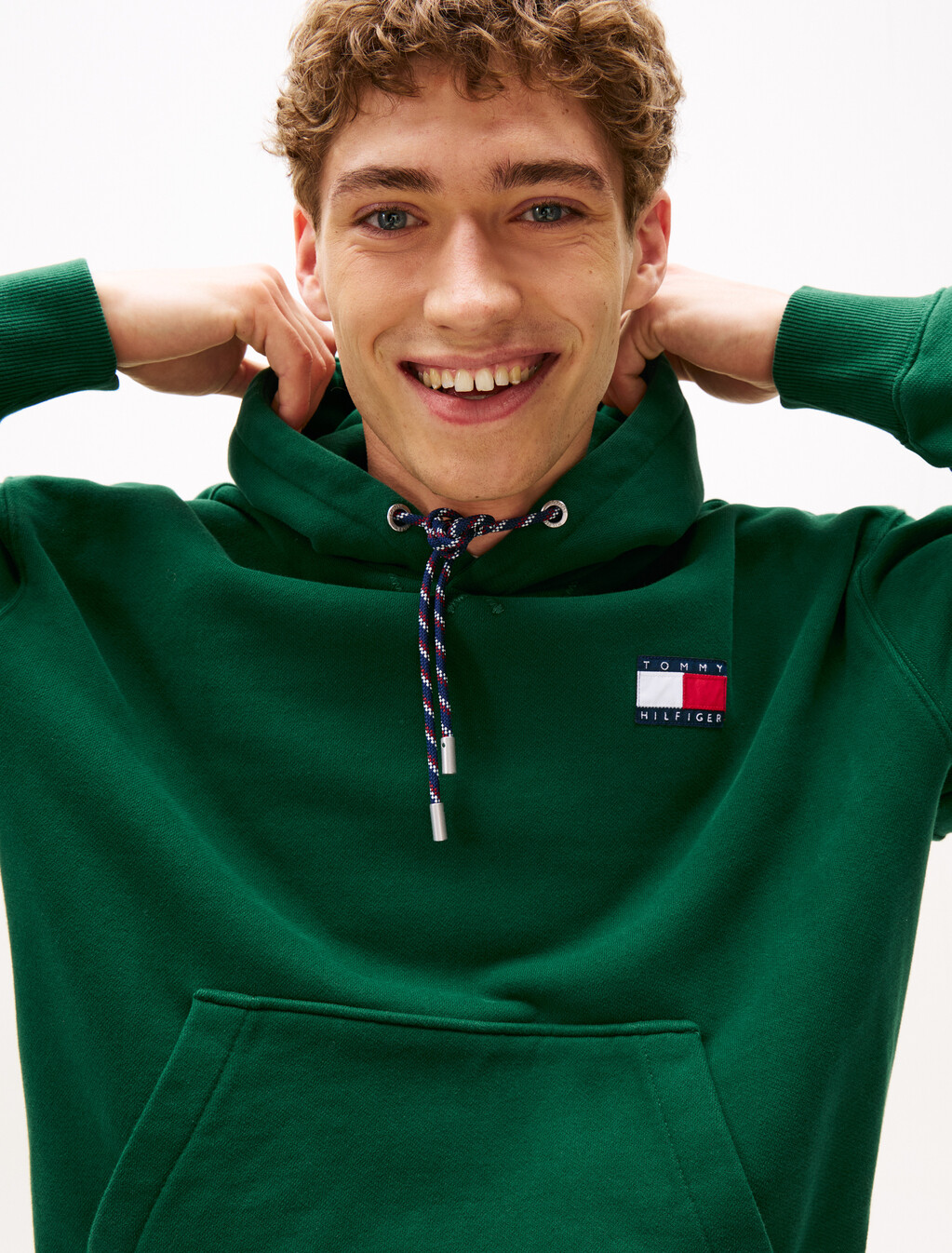 Hilfiger Sailing Relaxed Back Logo Hoody, Ornamental Green, hi-res