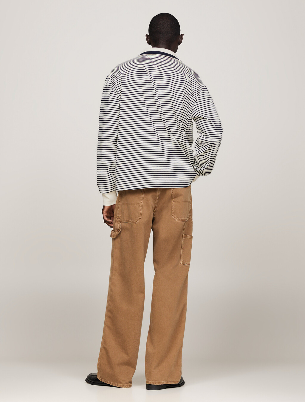 Crest Breton Stripe Half-Zip Sweatshirt, Ivory/Desert Sky, hi-res