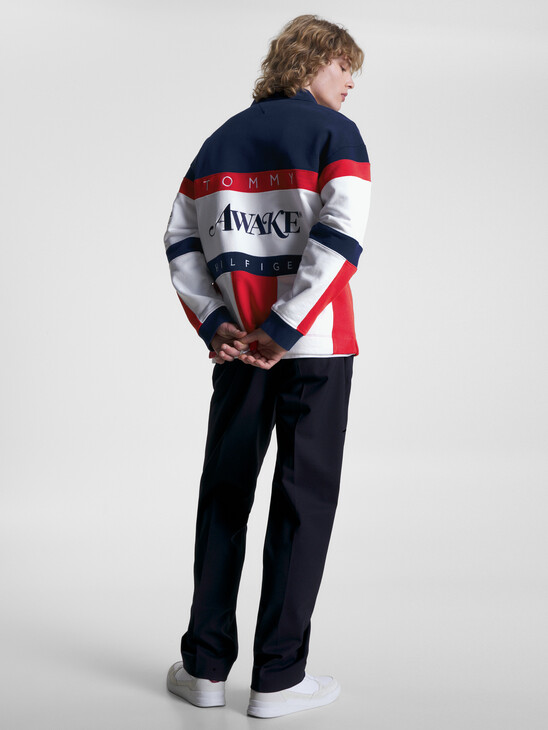Tommy X Mercedes-Amg F1 X Awake Ny All-Over Flag Rugby Shirt