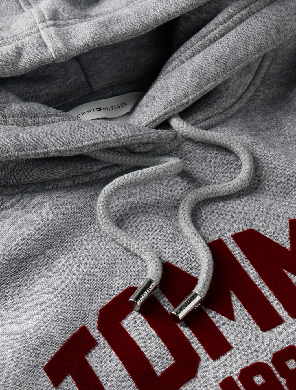 Flock Varsity Logo Relaxed Fleece Hoody, Medium Grey Heather, hi-res