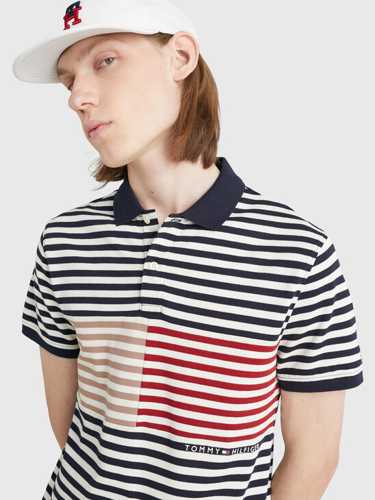 法式水手條紋 Polo 裇