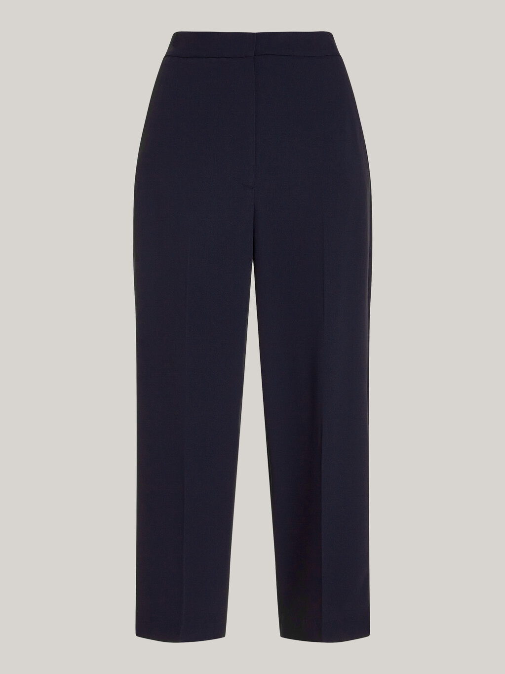 Twill Wide Leg Cropped Trousers, Desert Sky, hi-res