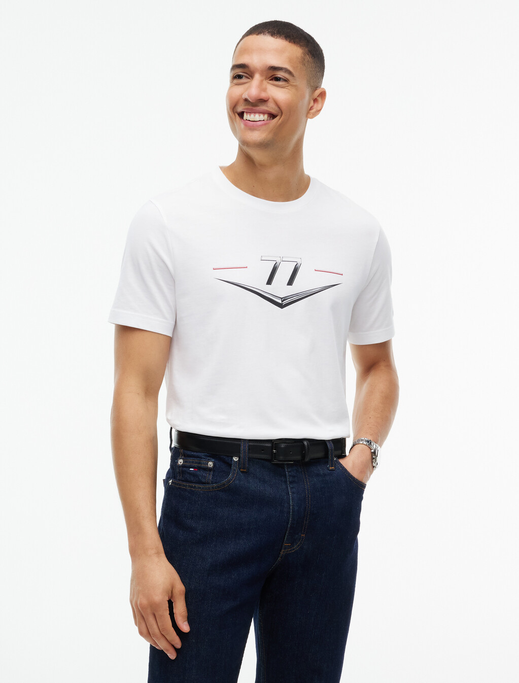 TH x Cadillac Formula 1&reg; Team T 恤, White, hi-res