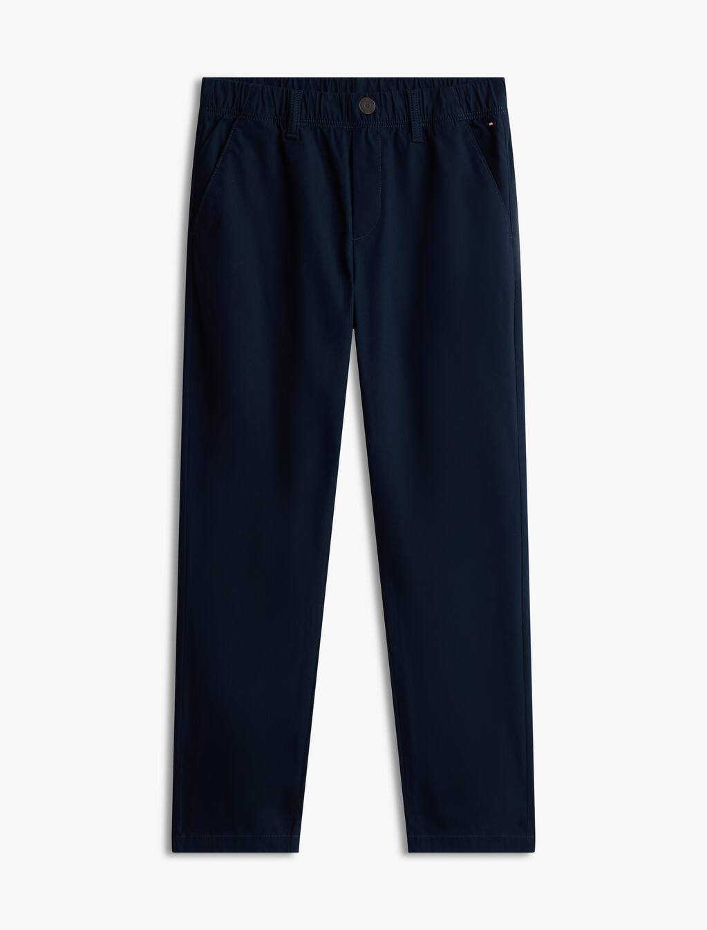 Regular Cotton Poplin Pull On Pant, Dark Night Navy, hi-res