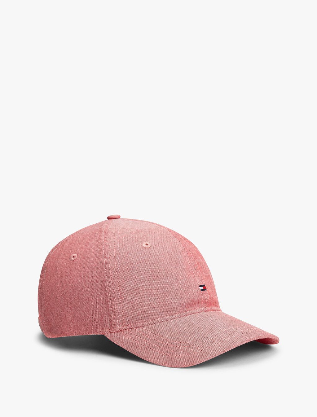 Hilfiger Flag Embroidery Chambray Baseball Cap, Primary Red, hi-res