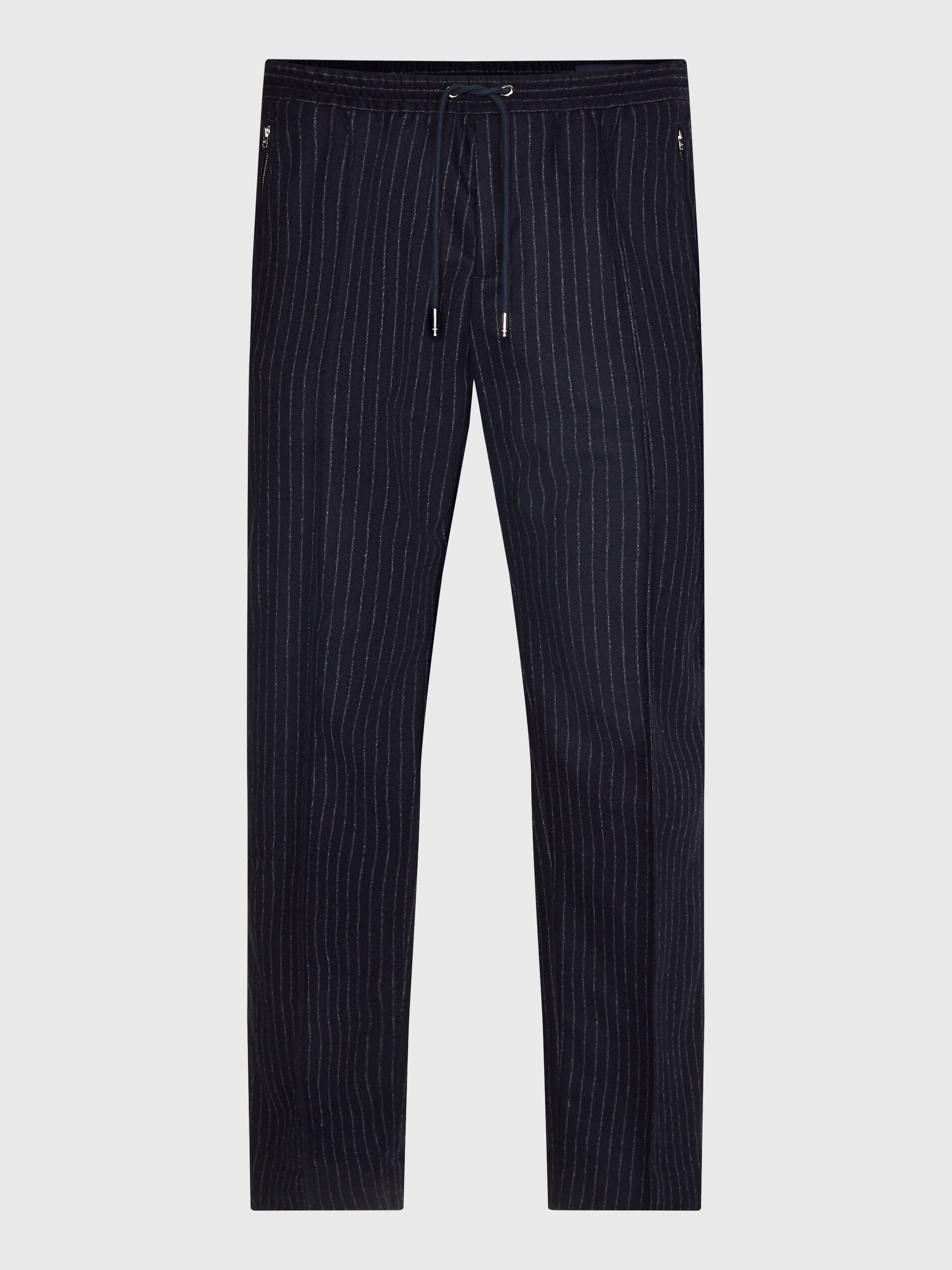 Pinstripe drawstring pants on sale