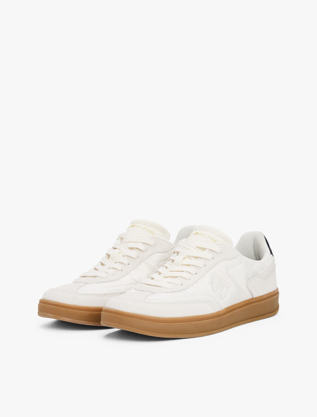 Heritage Suede Trainers, Ancient White, hi-res