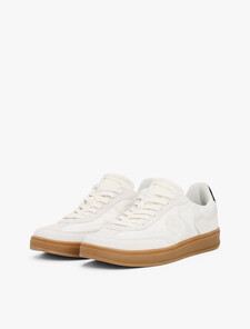 Heritage Suede Trainers, Ancient White, hi-res