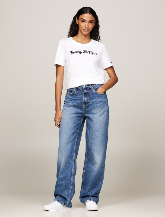 Script Logo Embroidery T-Shirt