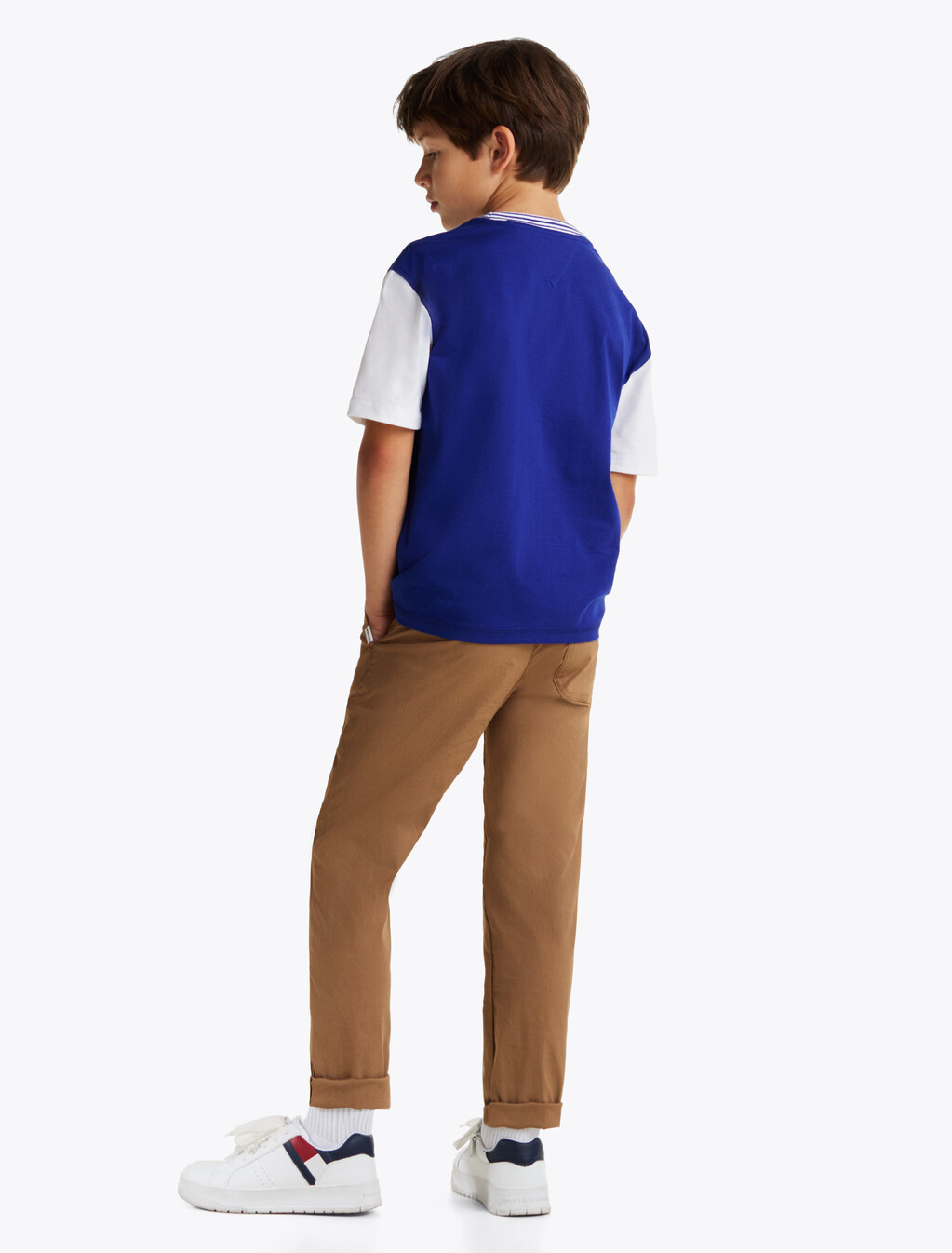 Hilfiger Monotype Flock T-Shirt, Wedge Blue / White, hi-res