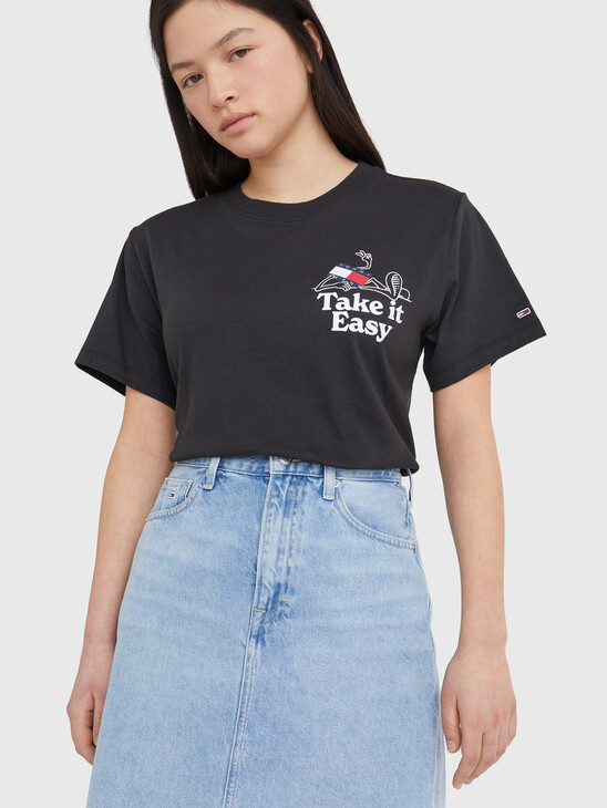 Relaxed Fit Slogan T-Shirt