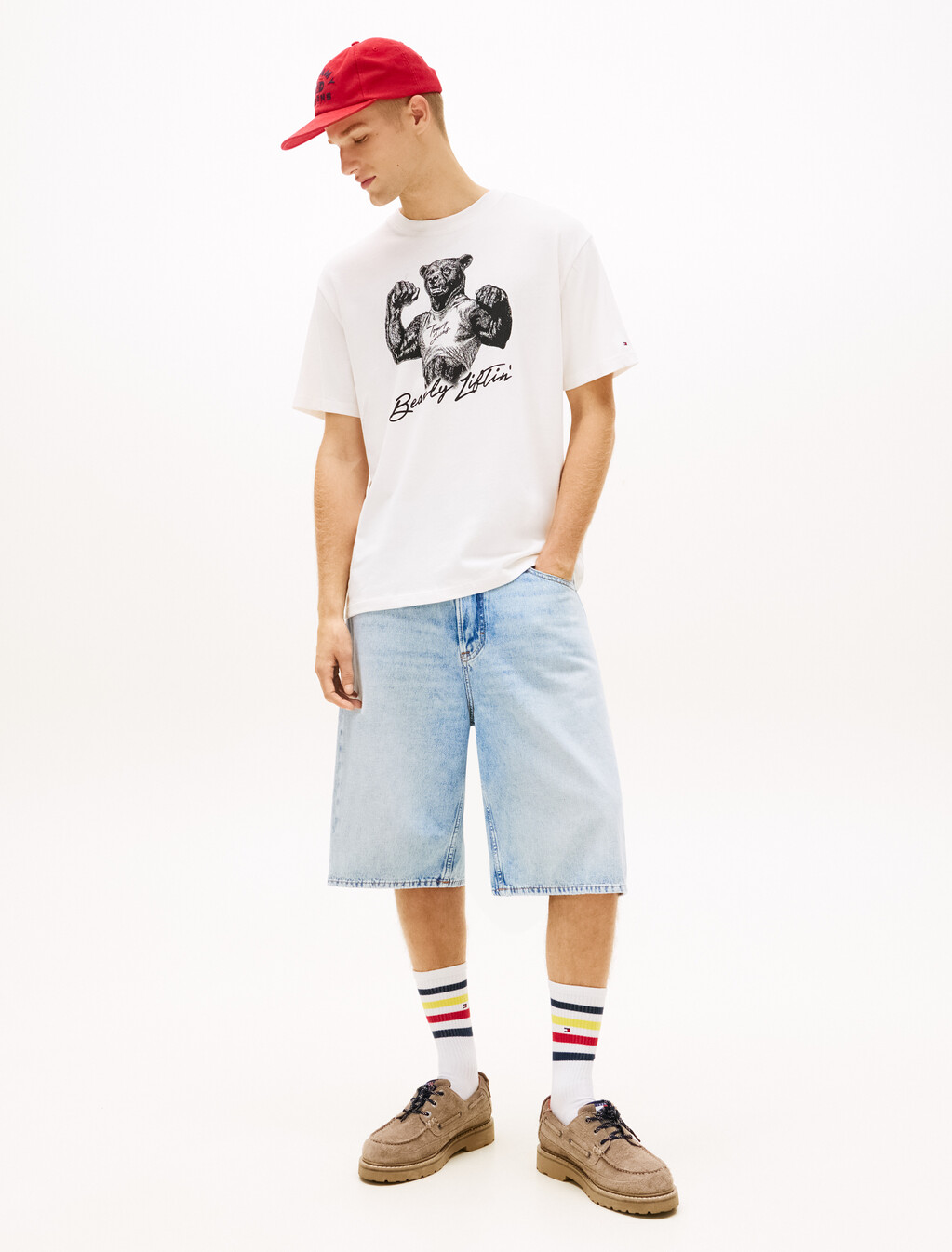 Relaxed Bear Short Sleeve T-Shirt, Ancient White, hi-res