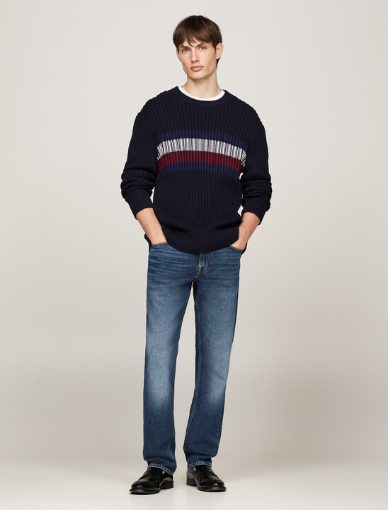 Chunky Rib-Knit Relaxed Jumper, Desert Sky Chunky Rib-Knit Relaxed Jumper
