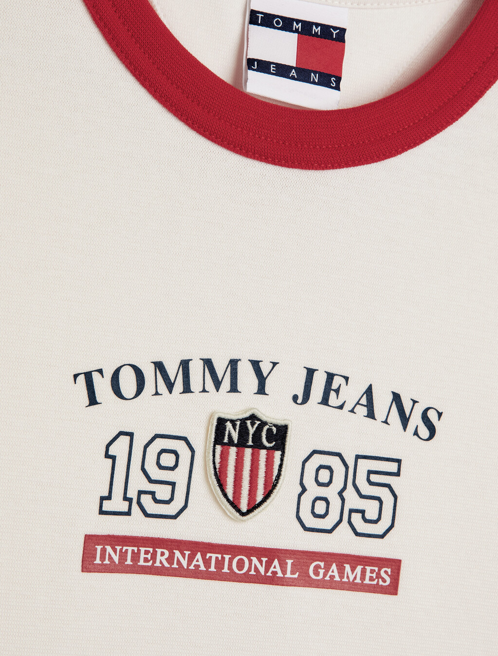 TJ x INTERNATIONAL GAMES Contrast T-Shirt, Ancient White, hi-res