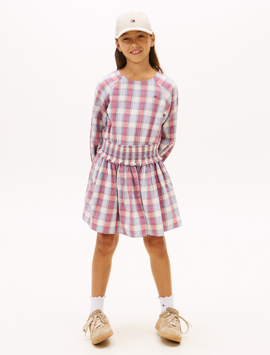 Check Smock Dress