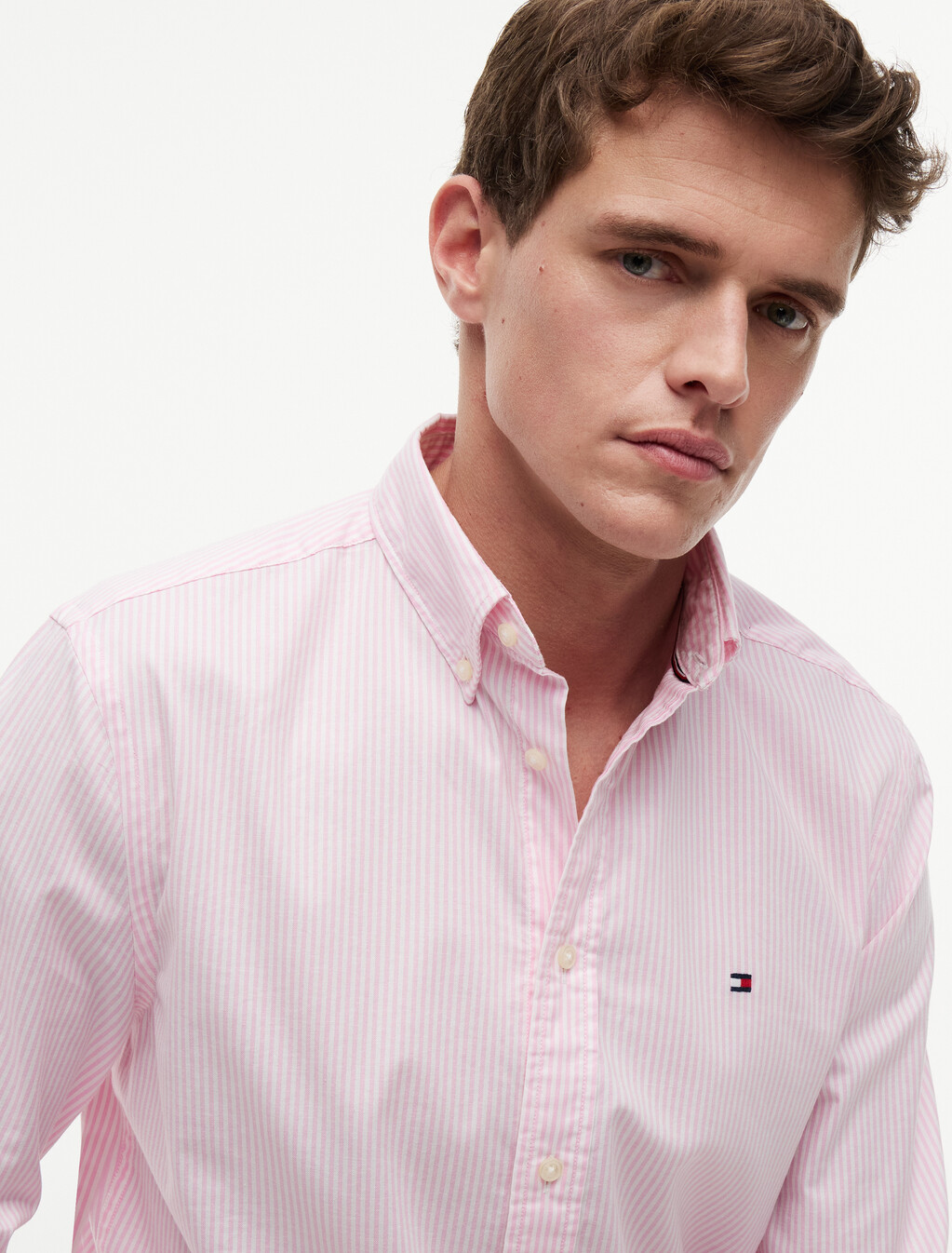 AF LGHT OXFRD STRP SRs Ptl / Strp, Rose Petal / Stripe, hi-res