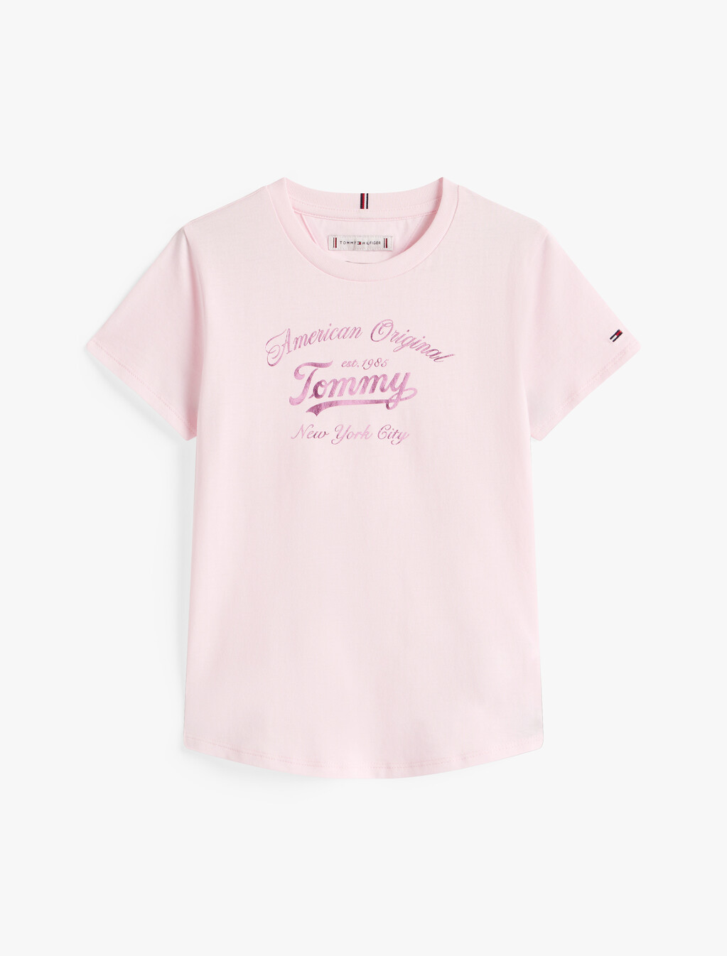 TOMMY SCRIPT TEE SSLight Pink, Light Pink, hi-res