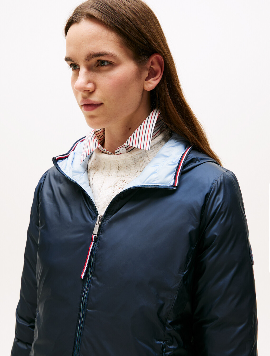 Reversible Lightweight Padded Jacket, Breezy Blue, hi-res