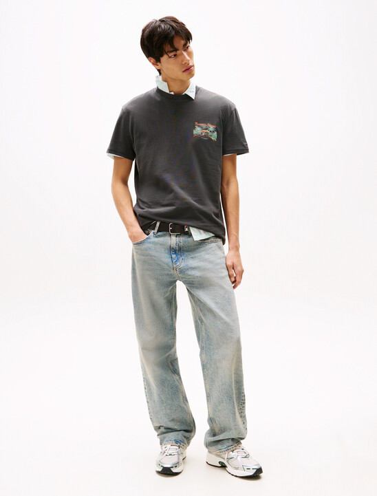 Cabana Print Back Graphic T-Shirt