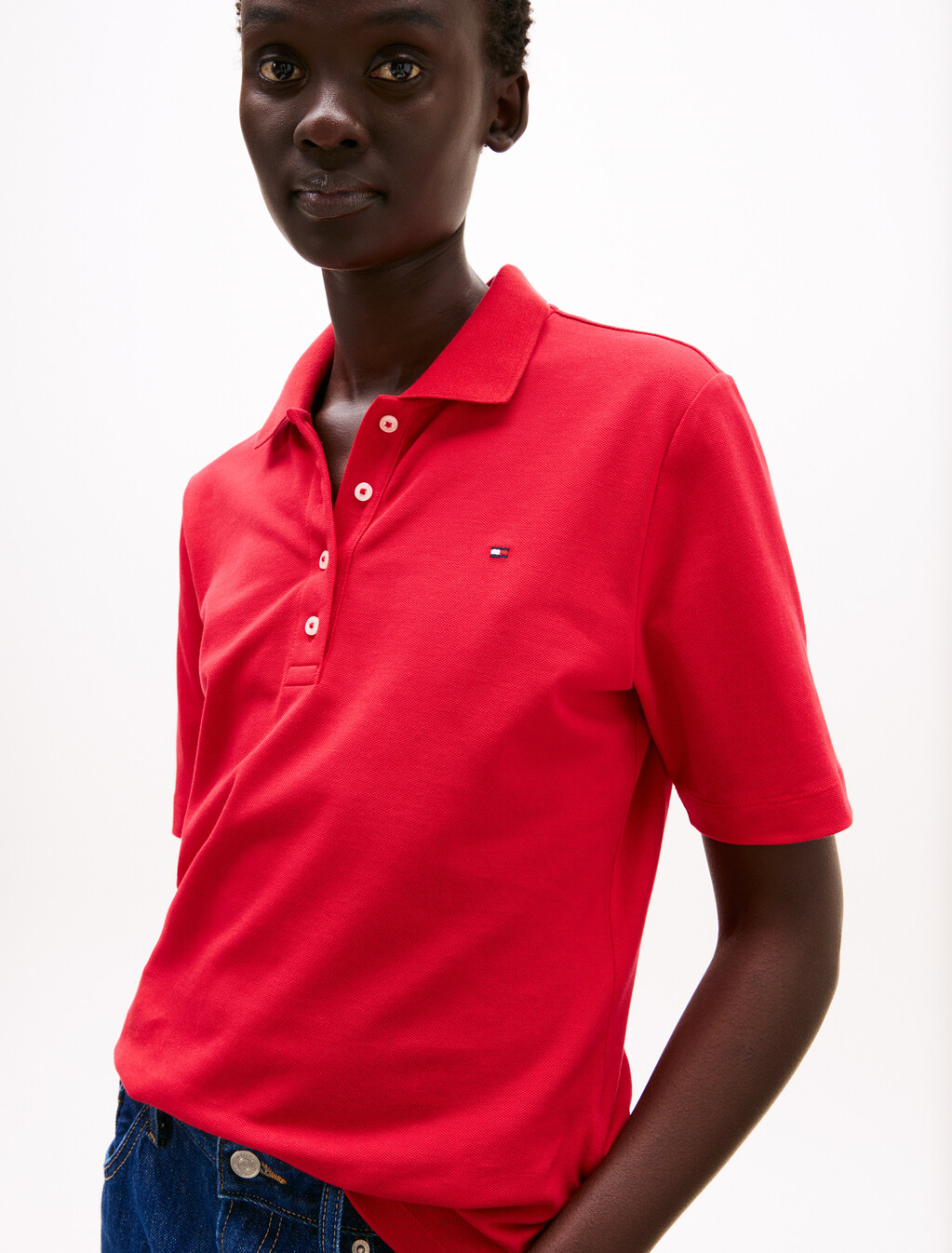 1985 Collection Flag Embroidery Regular Polo, Primary Red, hi-res