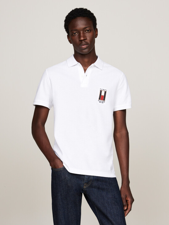 Regular Vertical Flag Polo Shirt