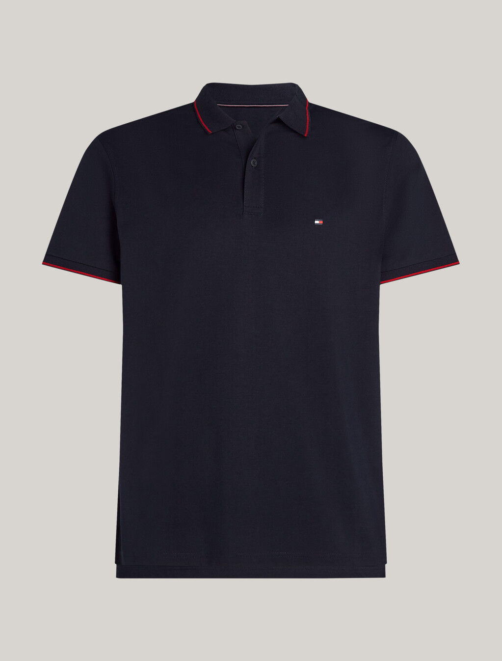 Regular Tipped Jersey Polo Shirt, Desert Sky, hi-res