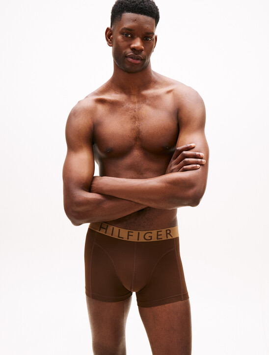 3-Pack Microfibre Logo Waistband Trunks