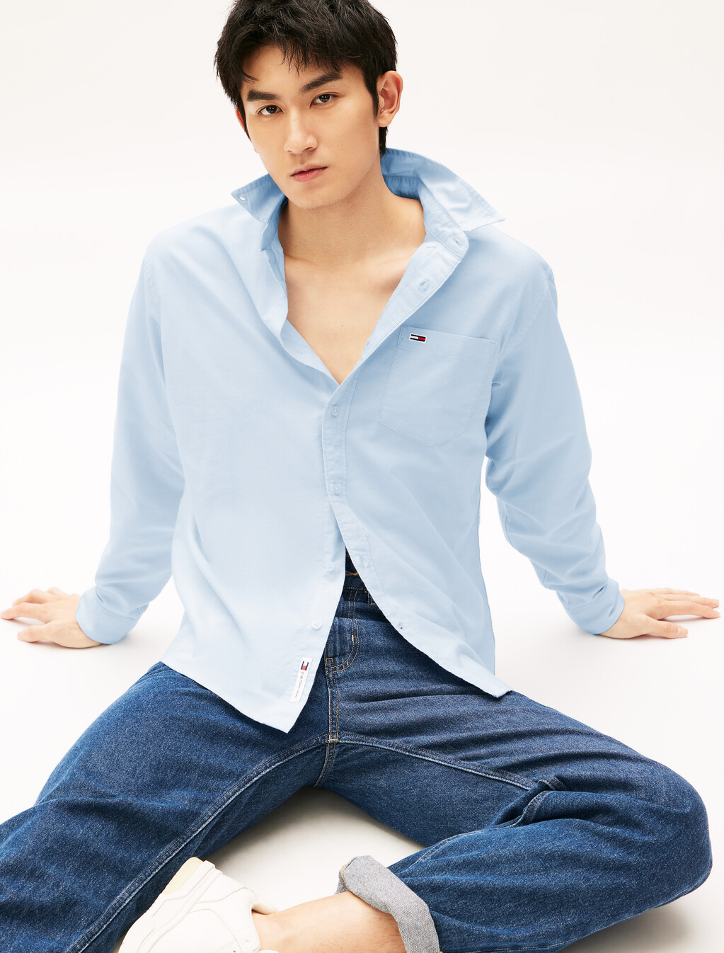 Relaxed Oxford Shirt, Sugarplum Blue, hi-res