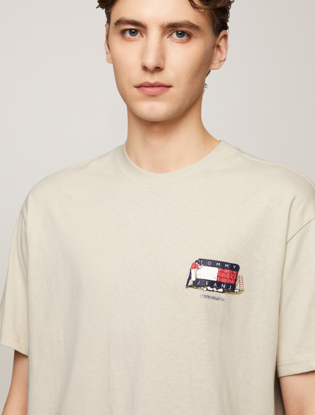 Back Logo Relaxed T-Shirt, Newsprint, hi-res