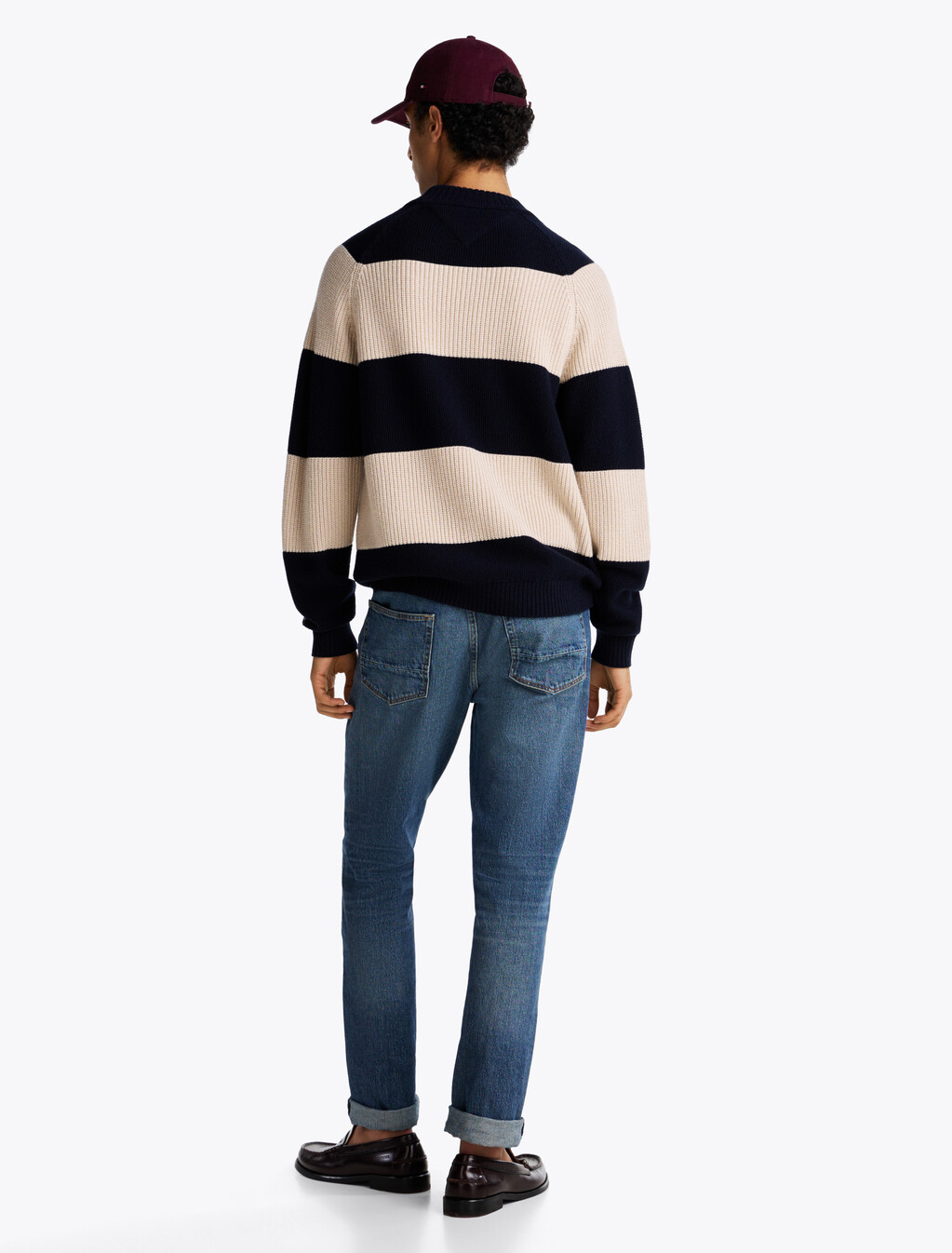 Smart Casual Rugby Jumper, Linen Ropes/Desert Sky, hi-res