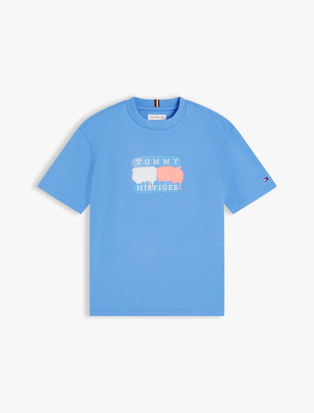Flag Graffiti T-Shirt, Copenhagen Blue, hi-res