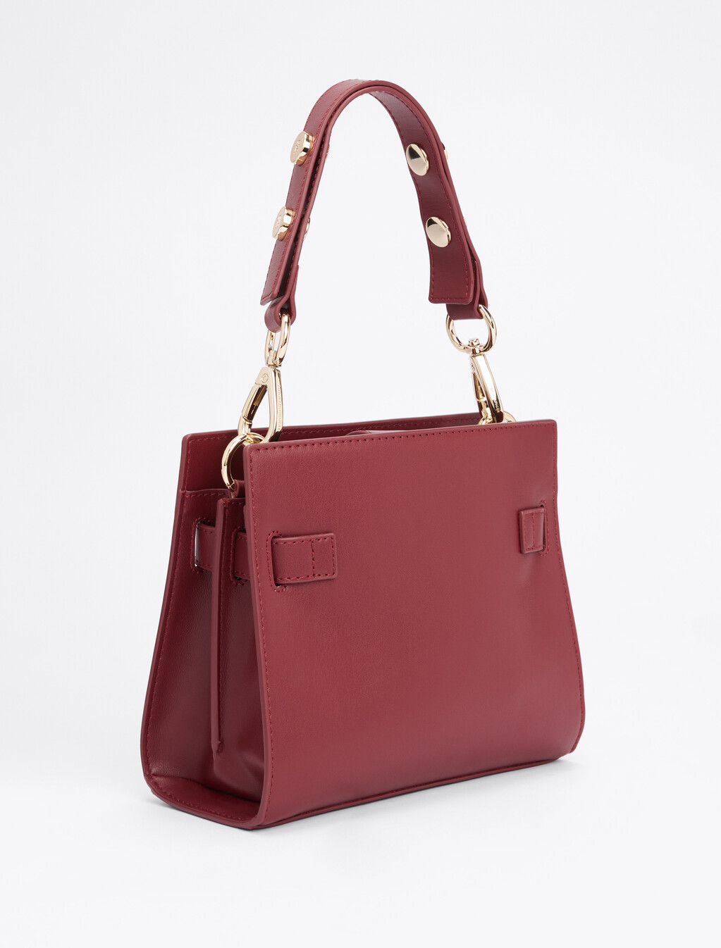 Heritage Stud Satchel, Raspberry Truffle, hi-res