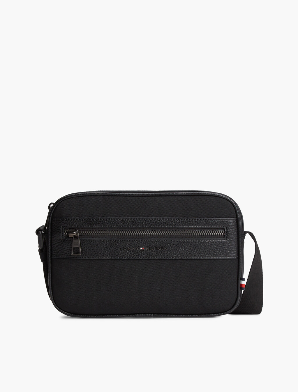 Logo Crossbody Reporter Bag, Black, hi-res