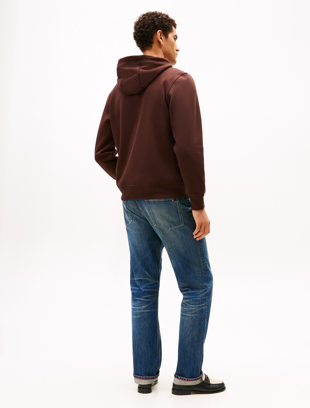 Logo Embroidery Flex Fleece Hoody, Chocolate, hi-res