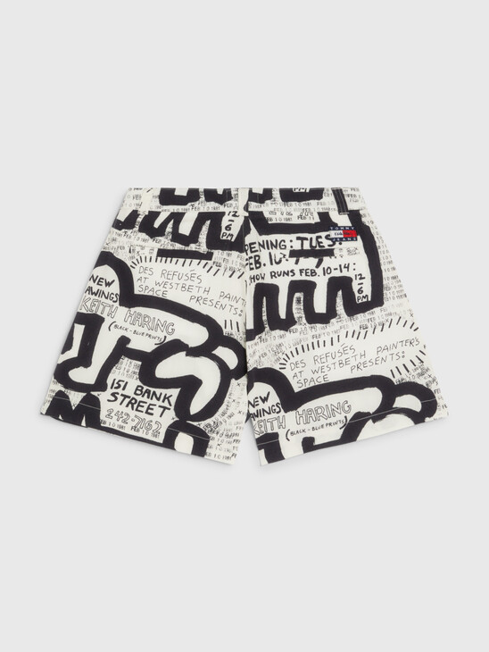 Tommy X Keith Haring Exhibition Poster Print High Rise Shorts