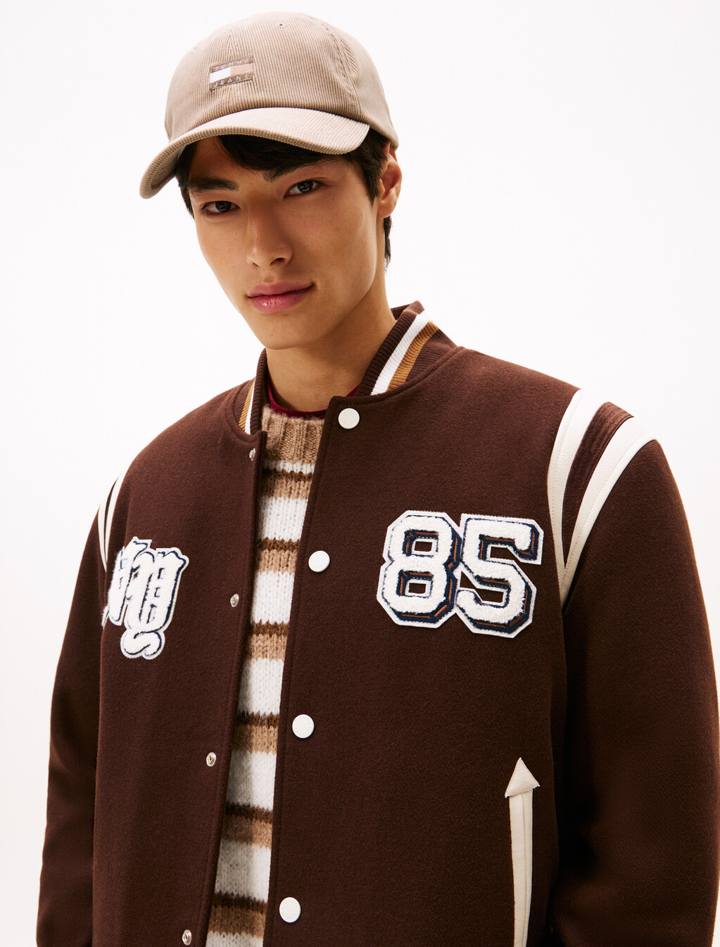 Heritage Tonal Logo Corduroy Baseball Cap, Malted Milk, hi-res