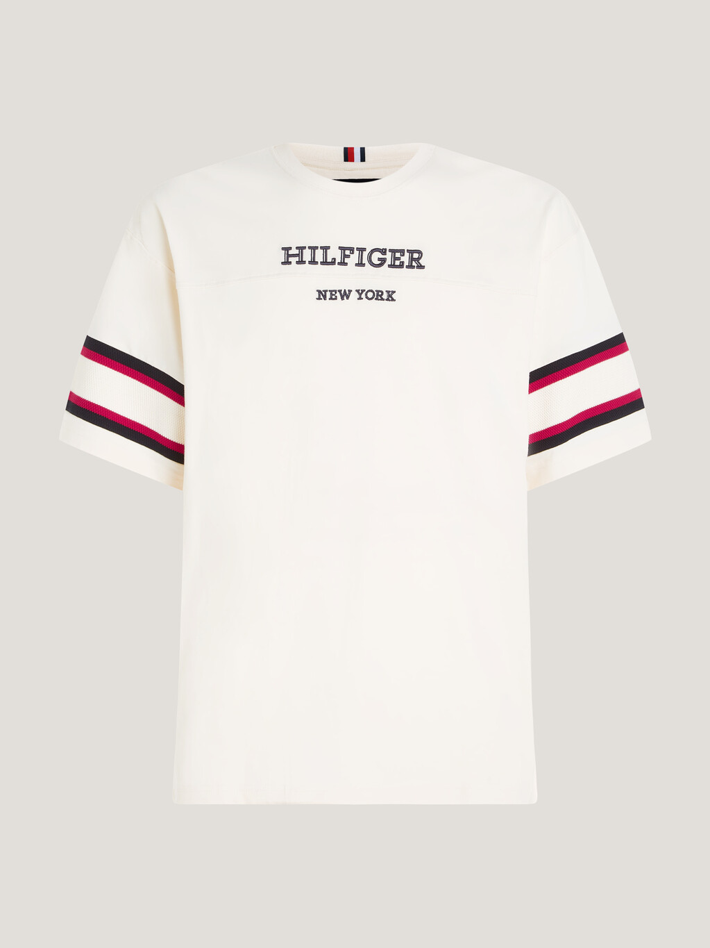 Hilfiger Monotype Stripe Sleeves T-Shirt, Calico, hi-res