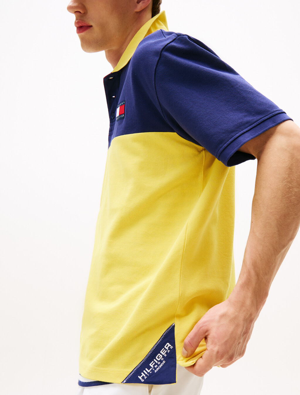 Hilfiger Sailing 航海風後背標誌 Polo 衫, Soft Sunflower, hi-res