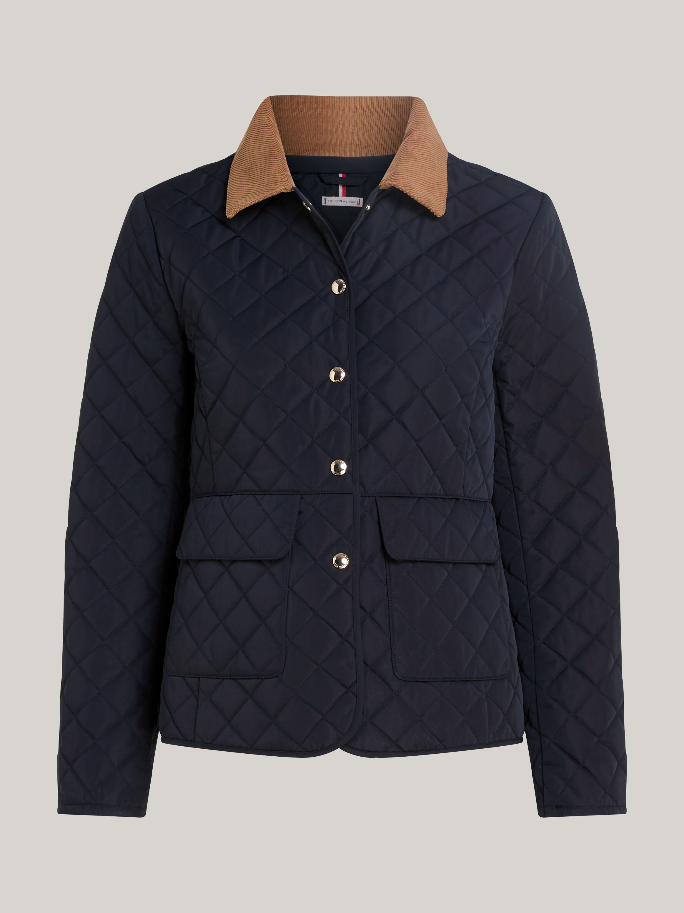 Slim quilted jacket top