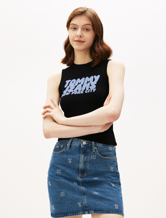 Bubble Logo Slim Tank Top