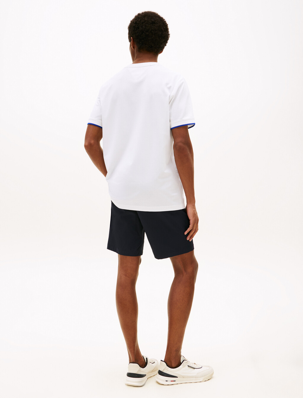 Flex 彈性速乾飾邊 T 恤, White, hi-res