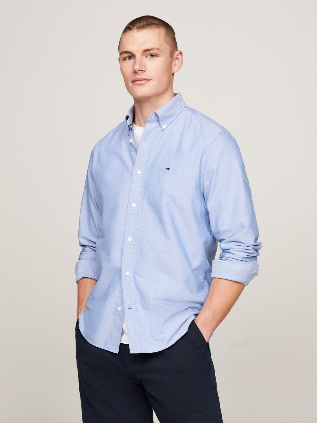 Heritage Regular Fit Oxford Shirt, Shirt Blue, hi-res