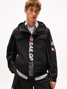 Tommy x U.S. Sail GP Team Ripstop Relaxed Windbreaker, Black, hi-res