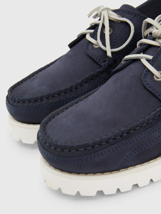 Nubuck Leather Cleat Chunky Boat Shoes