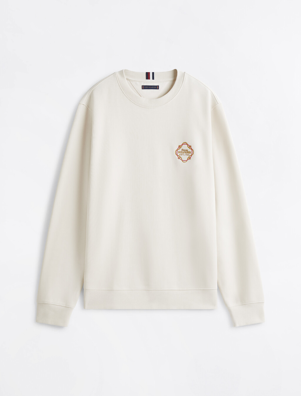 Rope Logo Interlock Sweatshirt, Ivory Petal, hi-res