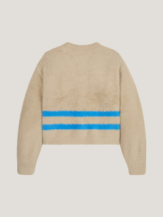 Girls Th Monogram Stripe Sweater