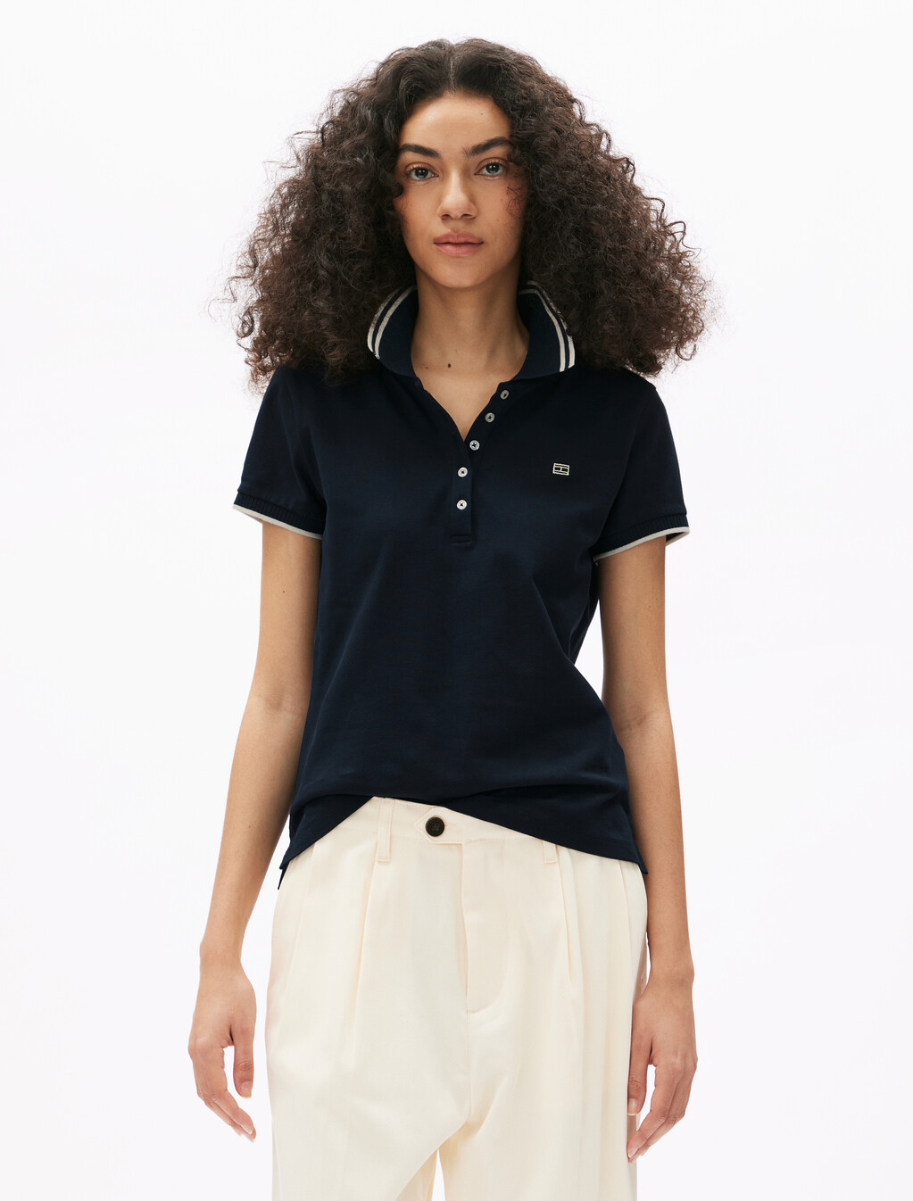 亞洲版修身 Polo 衫, Dark Night Navy, hi-res